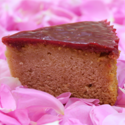Cake rose framboise